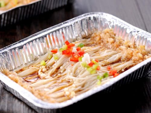 江孜锡纸烤金针菇